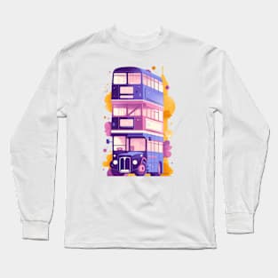 Triple Decker Magical Bus - Fantasy Long Sleeve T-Shirt